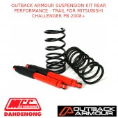 OUTBACK ARMOUR SUSPENSION KIT REAR TRAIL FITS MITSUBISHI CHALLENGER PB 08+